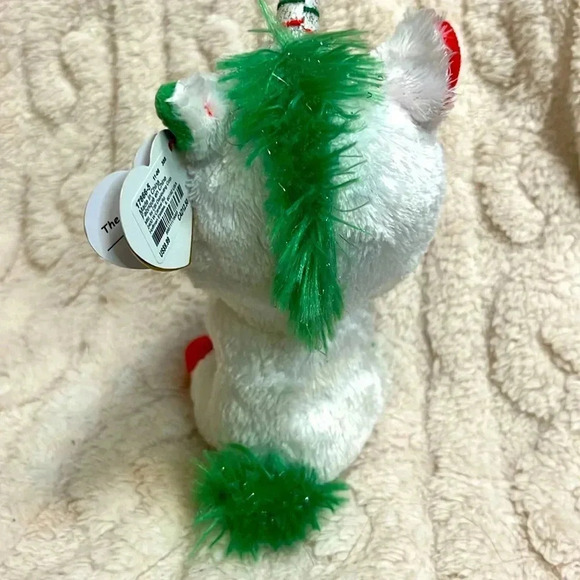 2018 TY BEANIE BOOS CANDY CANE THE CHRISTMAS UNICORN 6" SMALL• retired• - Picture 2 of 6